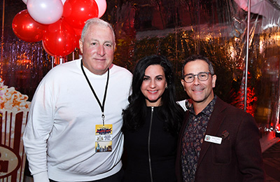 Peter, Stephanie and Jimmy take a moment at the 2023 Bash