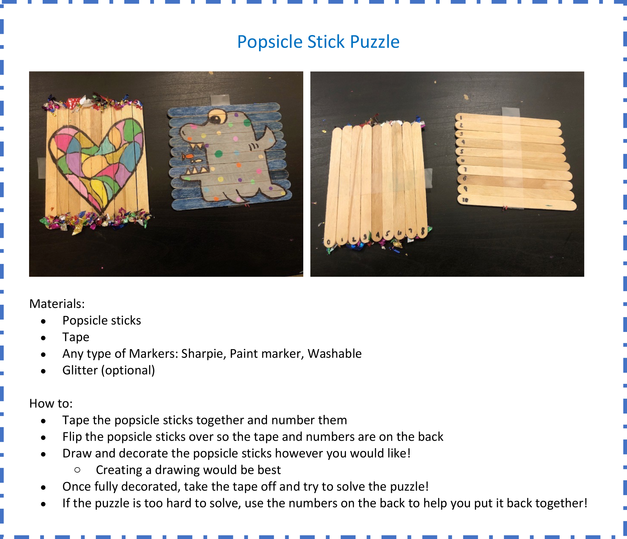 Preschool Puzzle Sticks (Video + Free Template) - Gluesticks Blog