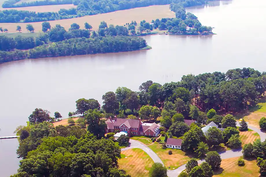 Aerial view of Camp