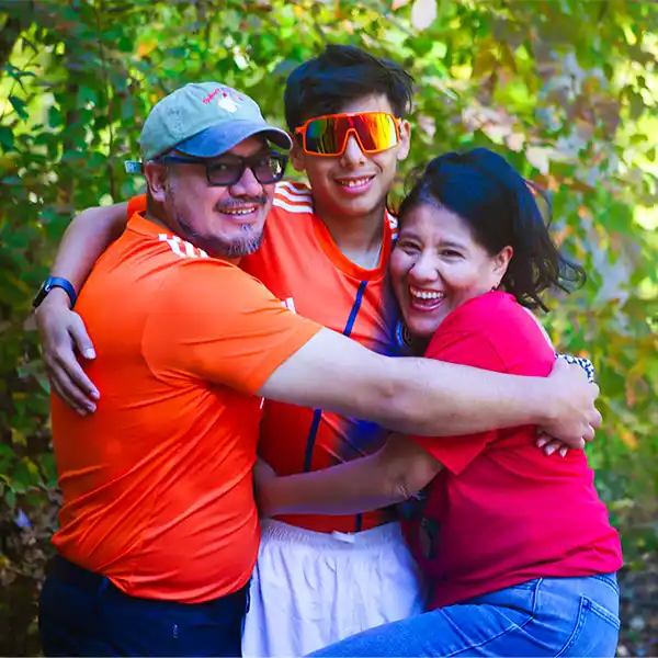 Family Hugging