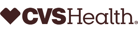 CVS Health logo with a heart symbol followed by the words CVS Health in bold, dark brown text on a light background.