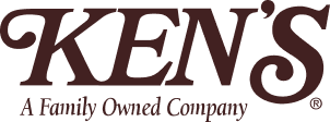 Logo for Kens, a family owned company, with KENS in large brown letters and A Family Owned Company in smaller text below.